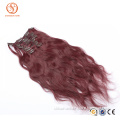 Direct Factory Wholesale Double Drawn Thick Ends Remy Clip In Hair Extension